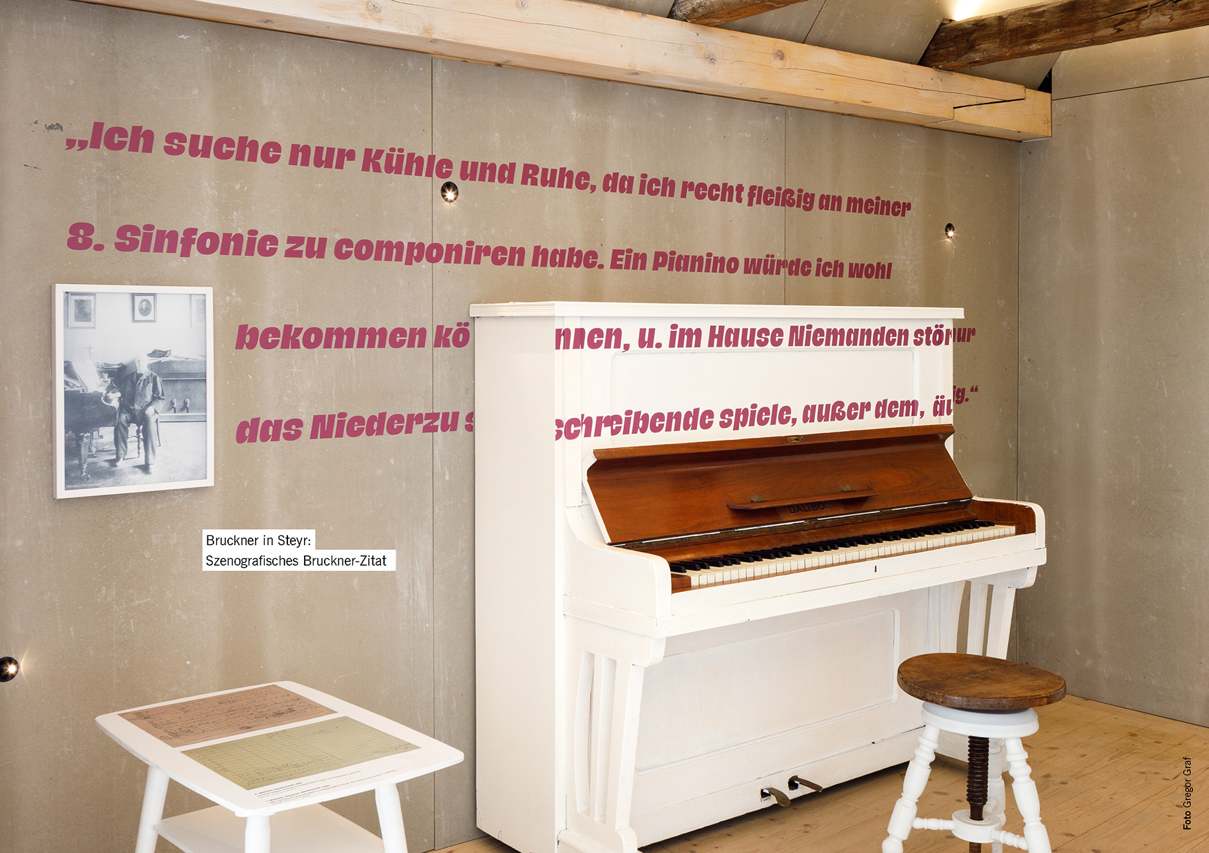 Im kleinsten Bruckner-Museum der Welt.